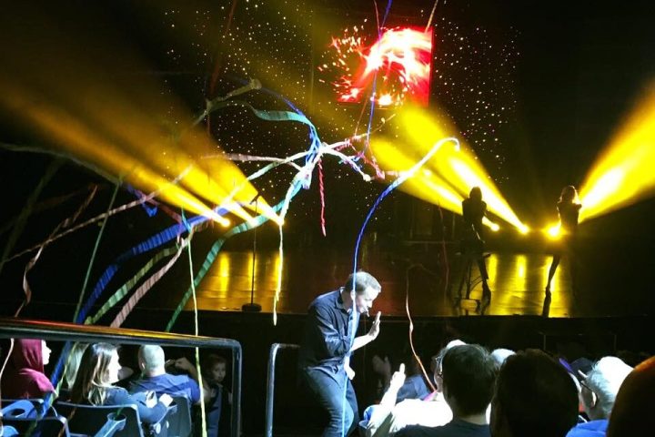 a group of people on a stage