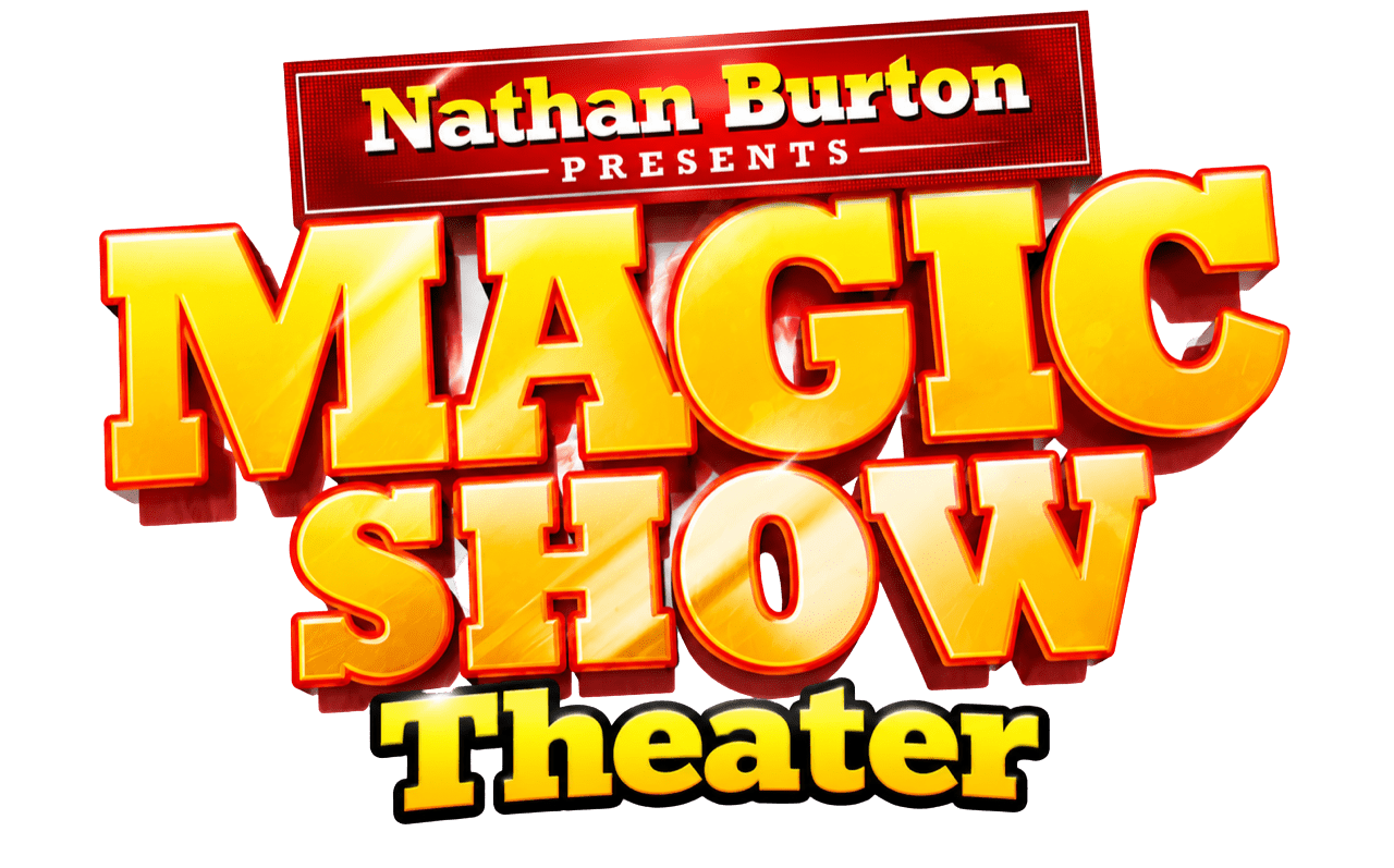 Logo: Nathan Burton Presents Magic Show Theater in bold letters.